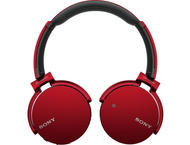 Слушалки Sony MDR-XB650BT, в червено