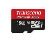 Карти памет 16GB microSDHC Transcend Premium Class 10 400x Adapter