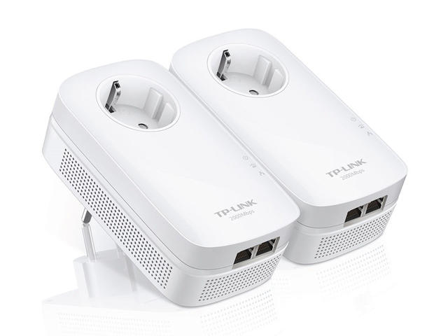 Smart Home AV2000 2-Port Gigabit Passthrough Powerline Starter Kit