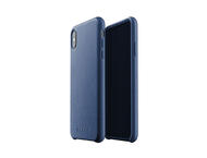 Калъфи Mujjo Leather Case - кожен кейс за iPhone Xs Max, син