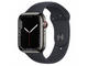Смарт часовници Apple Watch S7 GPS Cellular, 41mm Graphite Stainless Steel with Midnight Sport Band - Regular