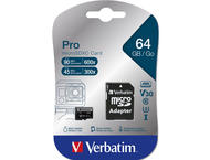 Карти памет Verbatim 64GB micro SDXC Pro Class 10 UHS-I