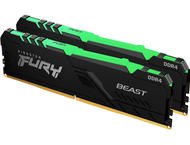 Оперативна памет 32GB (2x16GB) DDR4 3200 MT/s Kingston FURY BEAST RGB Kit
