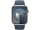 Silver Alu Case w Storm Blue Sport Band - M/L