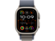 Смарт часовници Apple Watch Ultra2 Cellular, 49mm Titanium Case w Blue Alpine Loop - Small