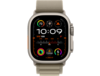 Смарт часовници Apple Watch Ultra2 Cellular, 49mm Titanium Case w Olive Alpine Loop - Large