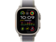 Смарт часовници Apple Watch Ultra2 GPS + Cellular, 49mm Titanium Case w Green/Grey Trail Loop - M/L