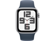 Смарт часовници Apple Watch SE2 v2 Cellular 40mm Silver Alu Case w Storm Blue Sport Band - M/L
