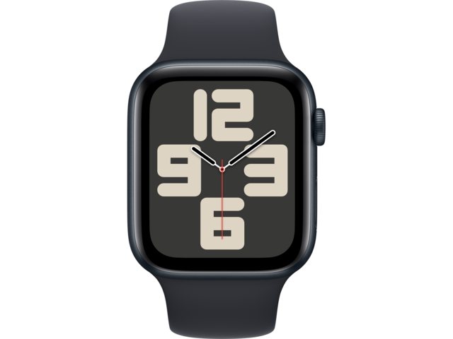Смарт часовници Apple Watch SE2 v2 GPS 44mm Midnight Alu Case w Midnight Sport Band - M/L