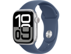 Смарт часовници Apple Watch S10 GPS 42mm Silver Alu Case with Denim Sport Band - S/M