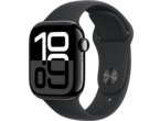 Смарт часовници Apple Watch S10 GPS + Cellular 42mm Jet Black Alu Case with Black Sport Band - S/M