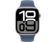 Смарт часовници Apple Watch S10 GPS 46mm Silver Alu Case with Denim Sport Band - S/M