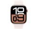 Смарт часовници Apple Watch S10 GPS + Cellular 46mm Rose Gold Alu Case with Light Blush Sport Band - M/L