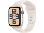Смарт часовници Apple Watch SE 2 GPS + Cellular 44mm Starlight Aluminium Case with Starlight Sport Band - M/L