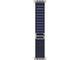 Каишки Apple Watch 49mm Loop: Navy Alpine Loop - Medium - Natural Titanium Finish