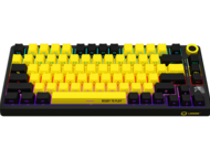 Клавиатури LORGAR KBP7075W, Wireless, Black/yellow, EN layout