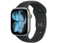 Смарт часовници Apple Watch S11 GPS + Cellular 42mm Space Grey Aluminium Case with Black Sport Band - S/M