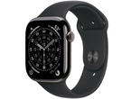 Смарт часовници Apple Watch Series 11 GPS + Cellular 42mm Slate Titanium Case with Black Sport Band - M/L