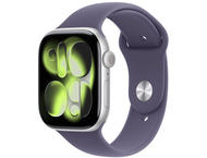 Смарт часовници Apple Watch S11 GPS + Cellular 46mm Silver Aluminium Case with Purple Fog Sport Band - S/M