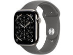 Смарт часовници Apple Watch Series 11 GPS + Cellular 46mm Natural Titanium Case with Stone Grey Sport Band - S/M