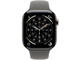 Смарт часовници Apple Watch Series 11 GPS + Cellular 46mm Natural Titanium Case with Stone Grey Sport Band - M/L