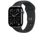 Смарт часовници Apple Watch Series 11 GPS + Cellular 46mm Slate Titanium Case with Black Sport Band - M/L
