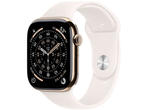 Смарт часовници Apple Watch Series 11 GPS + Cellular 46mm Gold Titanium Case with Light Blush Sport Band - M/L