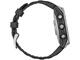 Смарт часовници Garmin fēnix E - 47 мм, AMOLED - Stainless Steel с Black силиконова каишка 