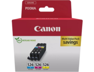 Консумативи Canon CLI-526 C/M/Y Colour Ink Cartridge Multipack