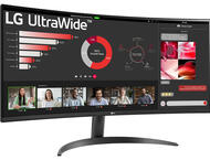 Монитори LG UltraWide 34WR50QK-B, Разопакован с леки козметични щети по кашона