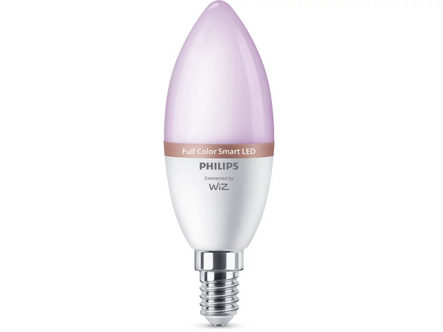 Smart Home Philips Смарт LED фил. крушка RGB C37, осн. E14, 470 lm, 3 броя