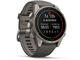 Смарт часовници Garmin fēnix 9 - 43 мм - Titanium с pebble gray силиконова каишка
