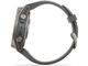 Смарт часовници Garmin fēnix 9 - 43 мм - Titanium с pebble gray силиконова каишка