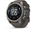 Смарт часовници Garmin fēnix® 9 - 51 мм - Titanium с Pebble Grey силиконова каишка