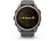 Смарт часовници Garmin fēnix® 9 - 51 мм - Titanium с Pebble Grey силиконова каишка