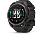 Смарт часовници Garmin fēnix® 9 - 51 мм -  Carbon Grey DLC Titanium с Black силиконова каишка