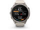 Смарт часовници Garmin fēnix® 9 Pro - 43 мм - Titanium с Fog Grey/Dark Sandstone силиконова каишка