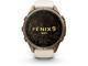 Смарт часовници Garmin fēnix® 9 Pro - 43 мм - Autumn Gold Titanium с Cream/French Gray силиконова каишка
