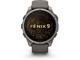 Смарт часовници Garmin fēnix® 9 - 47 мм - Titanium с Pebble Grey силиконова каишка