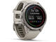 Смарт часовници Garmin fēnix® 9 Pro, inReach® - 43 мм - Titanium с Fog Grey/Dark Sandstone sandstone силиконова каишка
