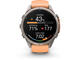 Смарт часовници Garmin fēnix® 9 Pro, inReach® - 43 мм - Titanium с Shell Pink/Autumn Orange силиконова каишка