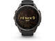 Смарт часовници Garmin fēnix® 9 Pro, inReach® - 43 мм - Carbon Gray DLC Titanium с Black/Pebble Grey силиконова каишка