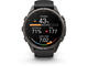 Смарт часовници Garmin fēnix® 9 Pro, inReach® - 43 мм - Carbon Gray DLC Titanium с Black/Pebble Grey силиконова каишка