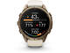 Смарт часовници Garmin fēnix® 9 Pro, inReach® - 43 мм - Autumn Gold Titanium с Cream/French Grey силиконова каишка