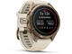 Смарт часовници Garmin fēnix® 9 Pro, inReach® - 43 мм - Autumn Gold Titanium с Cream/French Grey силиконова каишка