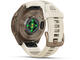 Смарт часовници Garmin fēnix® 9 Pro, inReach® - 43 мм - Autumn Gold Titanium с Cream/French Grey силиконова каишка