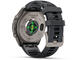 Смарт часовници Garmin fēnix® 9 Pro, inReach® - 47 мм - Titanium с Graphite/Black силиконова каишка