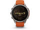 Смарт часовници Garmin fēnix® 9 Pro, inReach® - 47 мм - Titanium с Autumn Orange/Spark Orange силиконова каишка