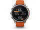 Смарт часовници Garmin fēnix® 9 Pro, inReach® - 47 мм - Titanium с Autumn Orange/Spark Orange силиконова каишка