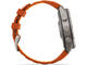 Смарт часовници Garmin fēnix® 9 Pro, inReach® - 47 мм - Titanium с Autumn Orange/Spark Orange силиконова каишка